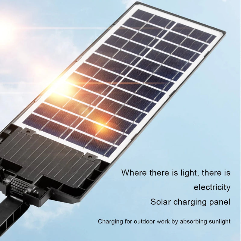 12Heads Powerful Outdoor Solar Lights 504 LED 3 Modes Solar Panel Lamps Remote Control Waterproof Garden Street Lamp