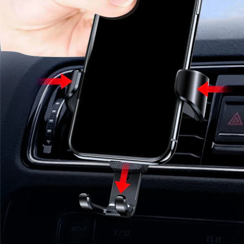 Soporte para teléfono de coche con clip para rejilla de ventilación, soporte para teléfono móvil con GPS para Mitsubishi RALLIART Pajero ASX Lancer X 9 Outlander L200