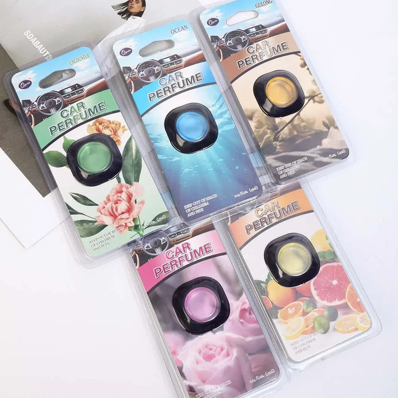 Car Fragrance Auto Air Outlet Aromatherapy Clip with Essential Oil Air Freshener Car Interior Odor Removing Fragrance Perfume