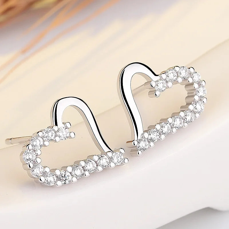 Pendientes de plata de ley 925 con circonitas de alta calidad para mujer, accesorios de joyería fina para bodas, regalo