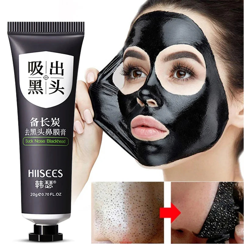 2-1PC Mascarilla facial removedora de puntos negros Crema para controlar la grasa Mascarilla para puntos negros de la nariz Limpieza profunda del acné Cosméticos de belleza Cuidado de la piel para mujeres