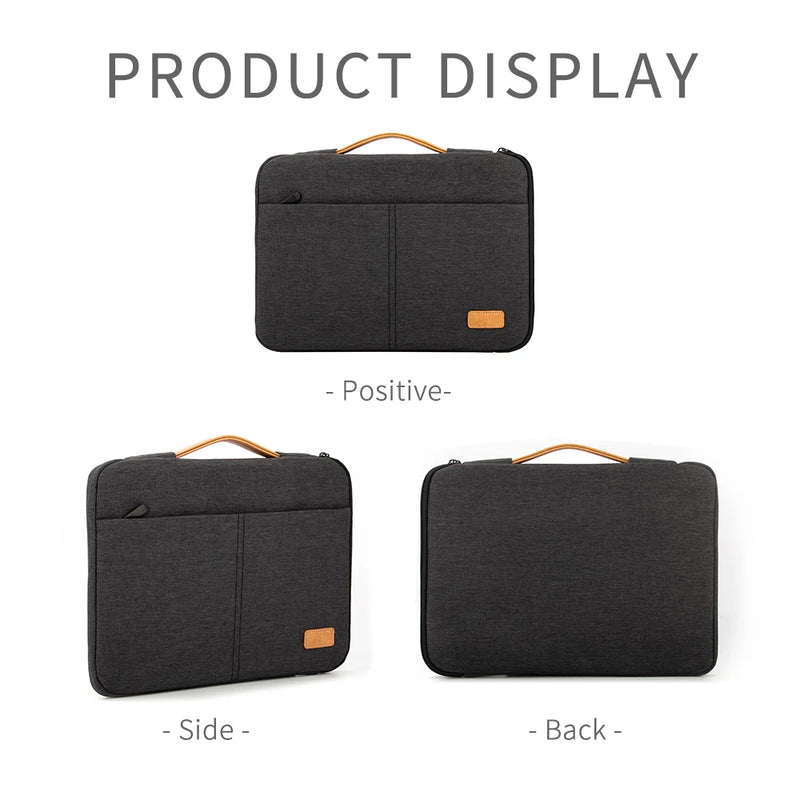 Funda para portátil de 14 a 15,6 pulgadas, funda para portátil para MacBook, HP, Dell, Acer, maletín para ordenador a prueba de golpes, estuche de viaje para hombres de negocios