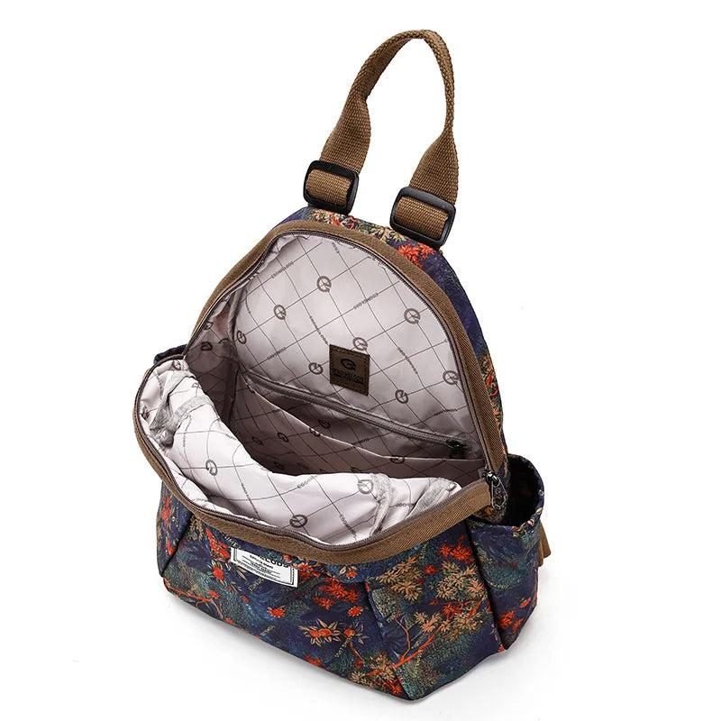 Mochila informal versátil de gran capacidad para mujer, de moda, estilo retro, ligera, estilo coreano para estudiantes