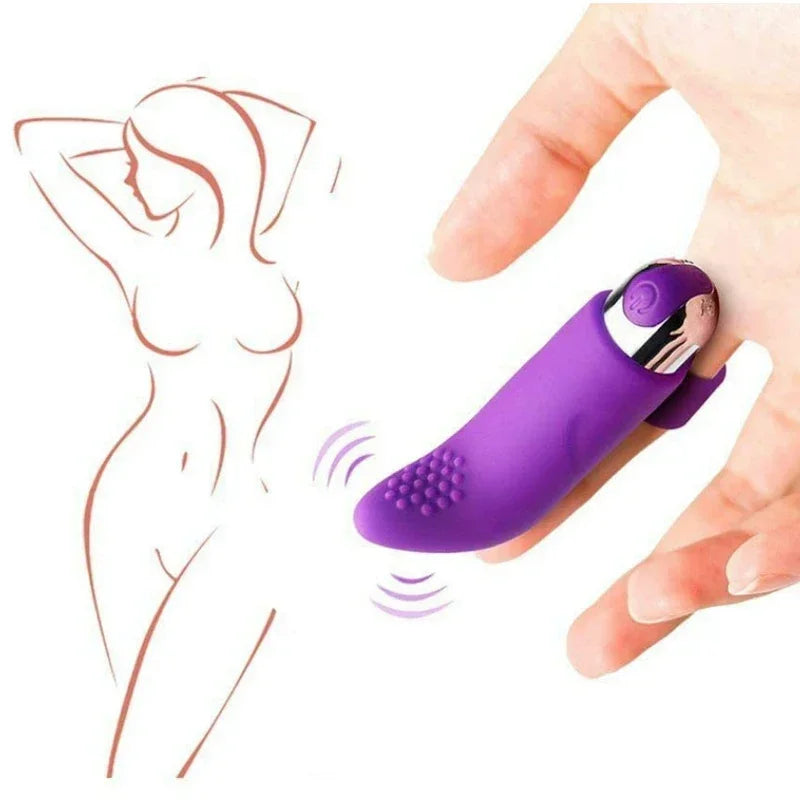 10 Modes Finger Vibrator Clitoris Massage G Spot Stimulation Rechargeable Vibrating Egg Sex Toys For Women Masturbation