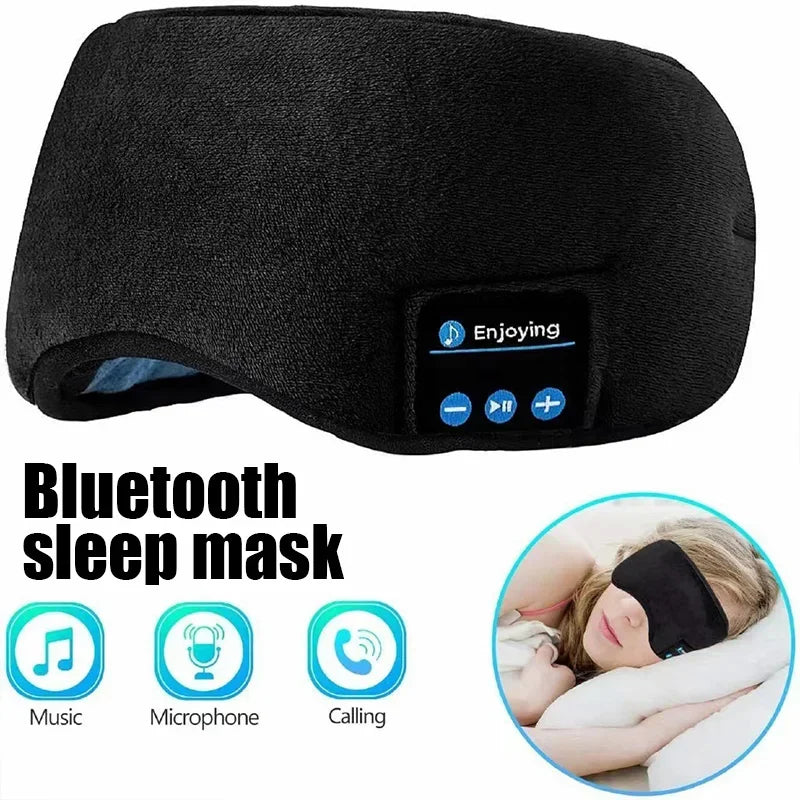 Auriculares Bluetooth para dormir, antifaz para dormir, diadema Bluetooth, suaves, elásticos, cómodos, auriculares inalámbricos para música