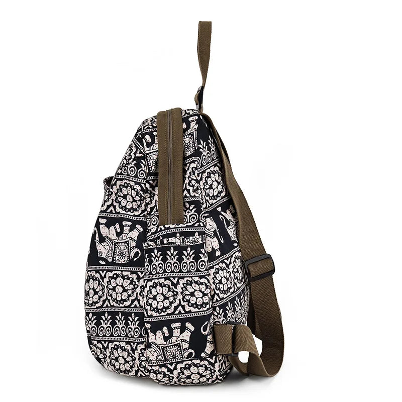 Mochila informal versátil de gran capacidad para mujer, de moda, estilo retro, ligera, estilo coreano para estudiantes