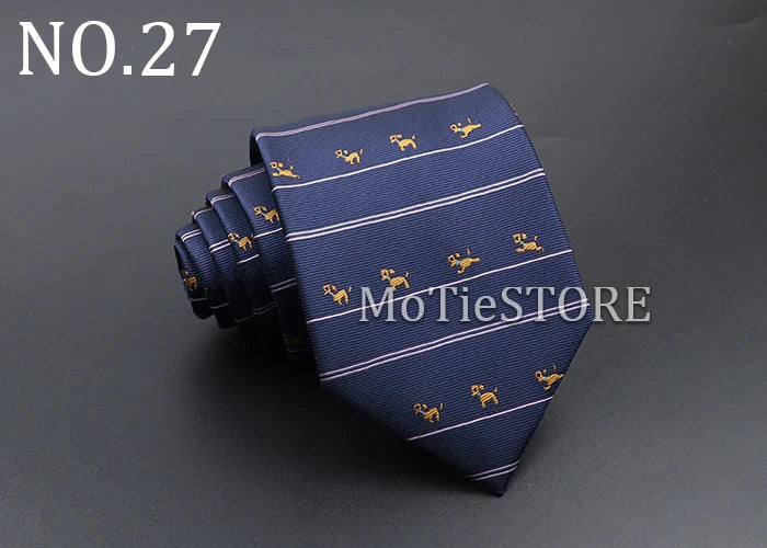 Men's Fashion Tie 8cm Blue Necktie Classic Plaid Striped Neck Tie Paisley Floral Neckties Daily Wear Cravat Wedding Party Gift