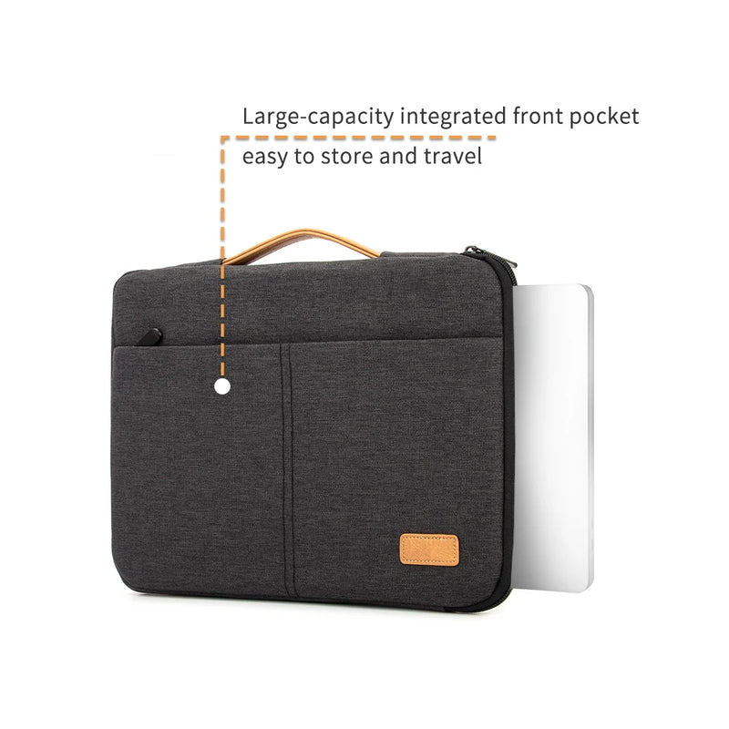 Funda para portátil de 14 a 15,6 pulgadas, funda para portátil para MacBook, HP, Dell, Acer, maletín para ordenador a prueba de golpes, estuche de viaje para hombres de negocios