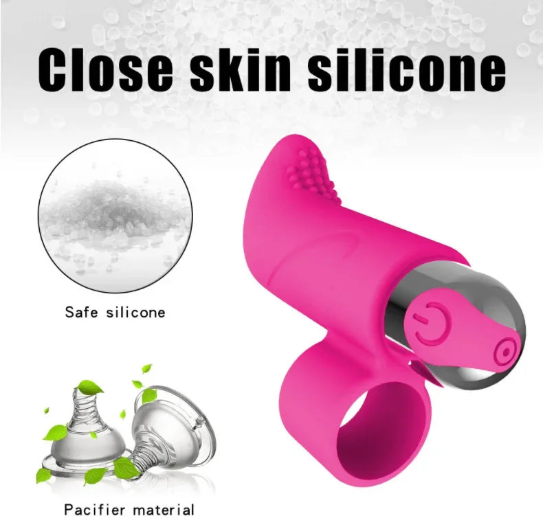 10 Modes Finger Vibrator Clitoris Massage G Spot Stimulation Rechargeable Vibrating Egg Sex Toys For Women Masturbation