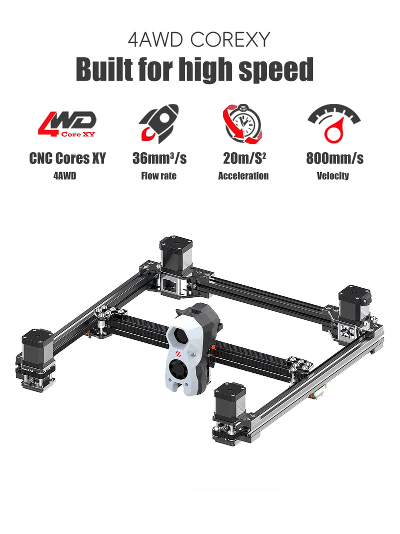 Voron Trident SIBOOR [junio de 2024] Impresora 3D CoreXY 4AWD con estructura de metal CNC, kits completos de impresora 3D DIY mejorada Stealthburner