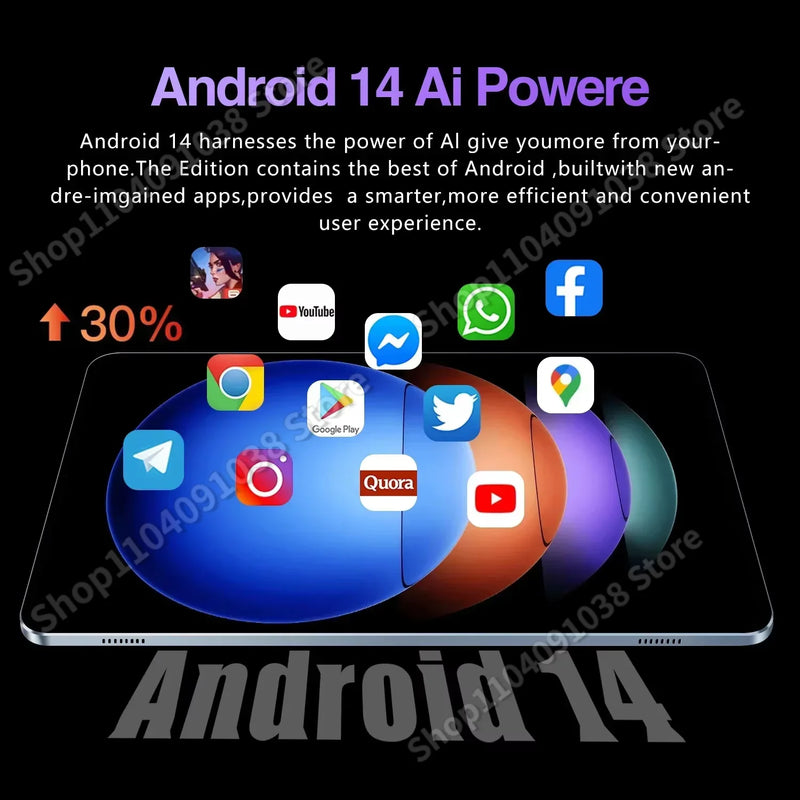 New Global Version Tablet Android iPad Air Pro 14 Inch HD Snapdragon 870 Tablet PC 5G Dual SIM Card or Wifi Google Play Tablets