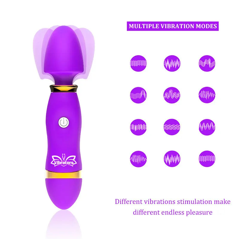 Female Vibrator G-Spot Vibrators For Women AV Wand Sex Toy Dildos Portable Sex Toys Powerful Vibrator Mini Clitoral Stimulator