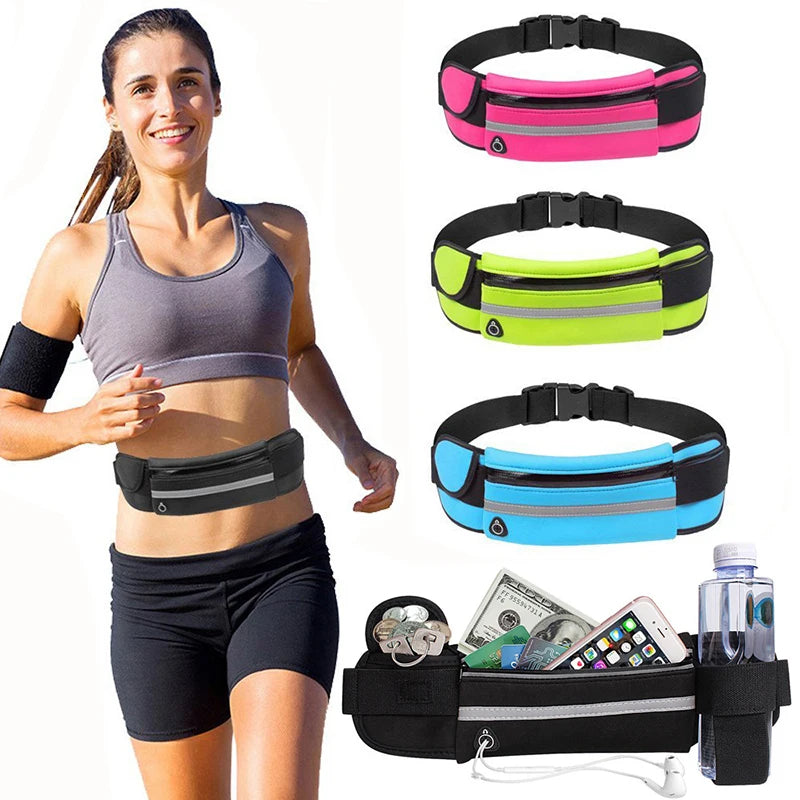 Riñonera deportiva para mujer, para correr, para hombre, para teléfono, para gimnasio, mochila de hidratación, accesorios para correr y andar en bicicleta