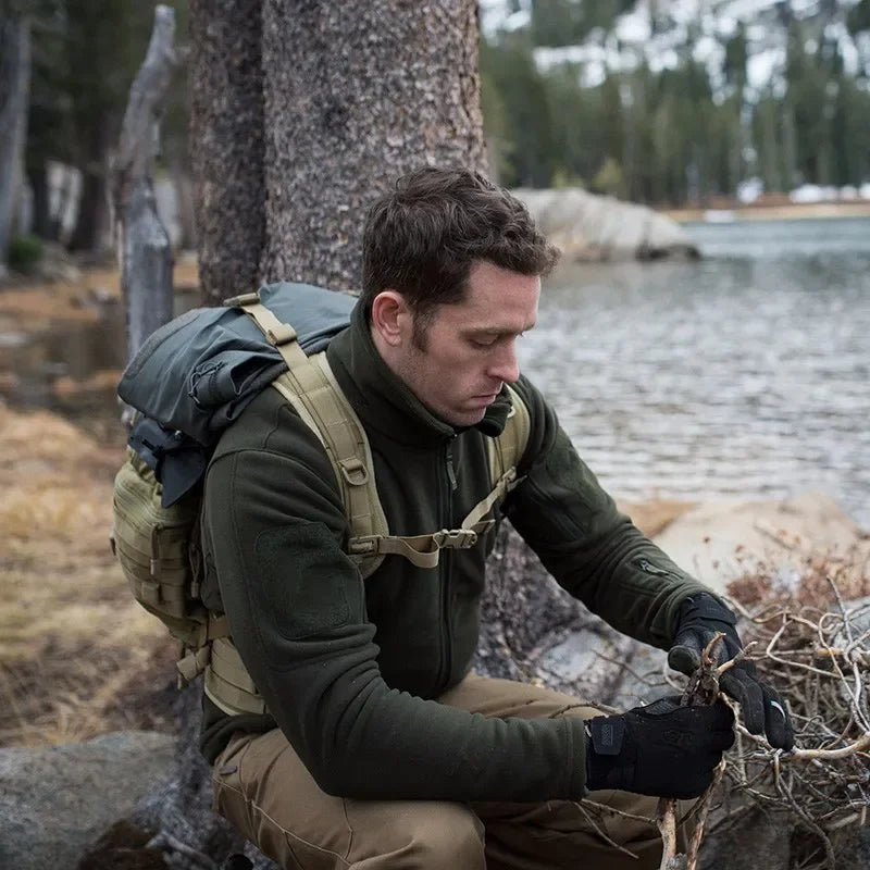 Chaqueta polar militar de invierno para deportes al aire libre, senderismo, chaqueta polar, chaqueta táctica deportiva para hombre, chaqueta de combate