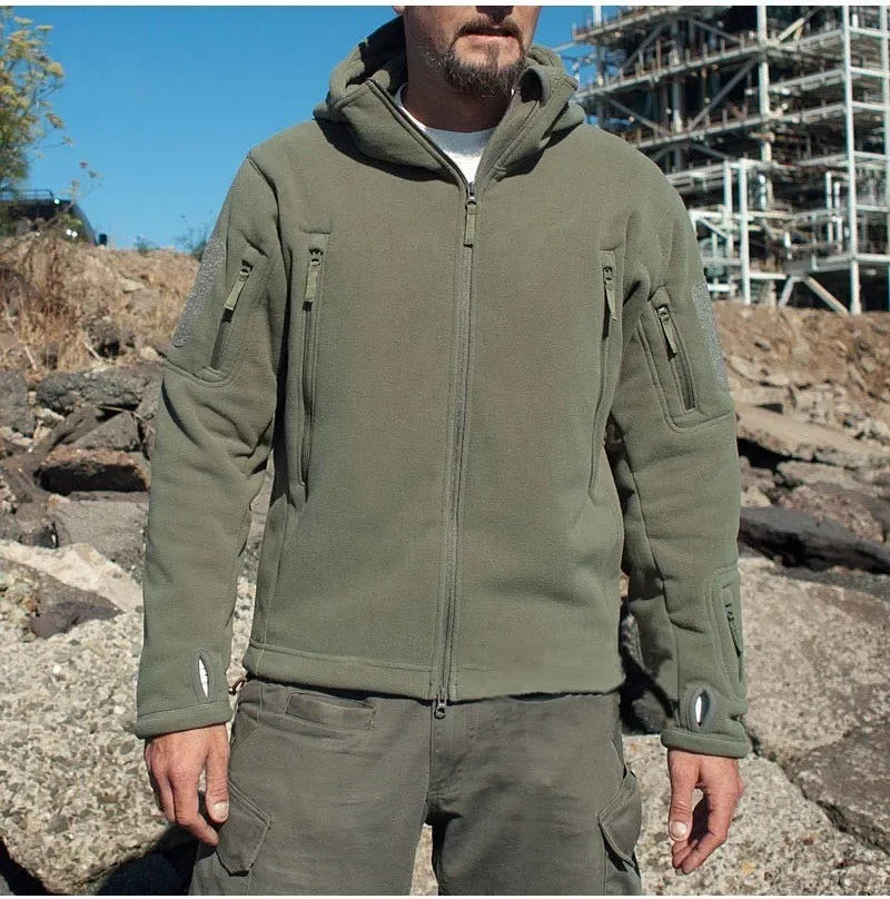 Chaqueta polar militar de invierno para deportes al aire libre, senderismo, chaqueta polar, chaqueta táctica deportiva para hombre, chaqueta de combate