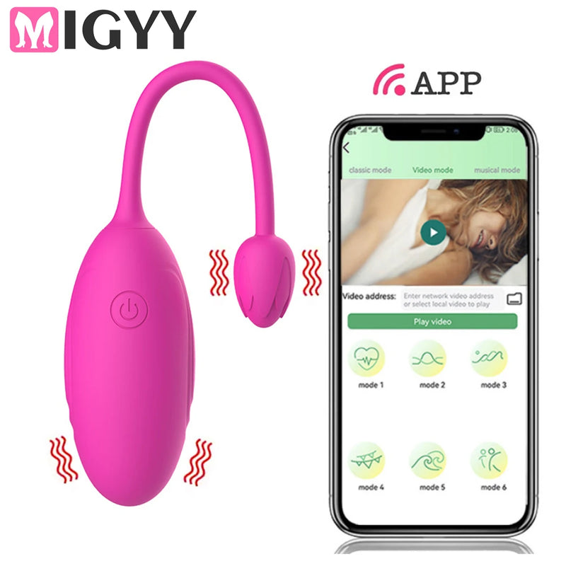 Wireless Bluetooth G Spot Dildo Vibrator for Women APP Remote Control Wear Vibrating Egg Clit Female Vibrating Panties Sex Toys