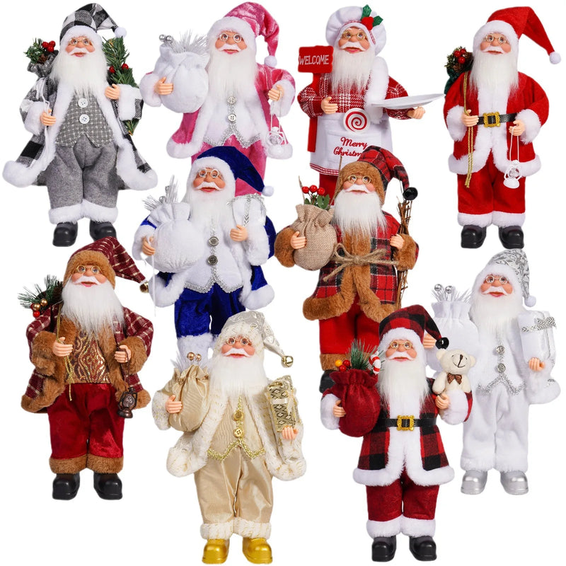 Santa Claus Doll Children Doll Xmas Gift Christmas Tree Decorations 2024 Navidad Home Party Supplies Xmas Ornaments