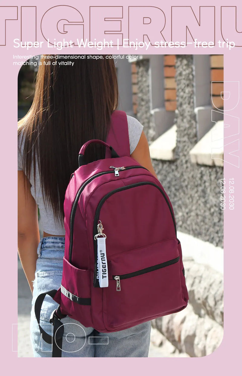 Tigernu Women Casual Anti-theft Backpack College Student Bags For Teenager Girls School Backapck Female Schoolbag Travel Mochila