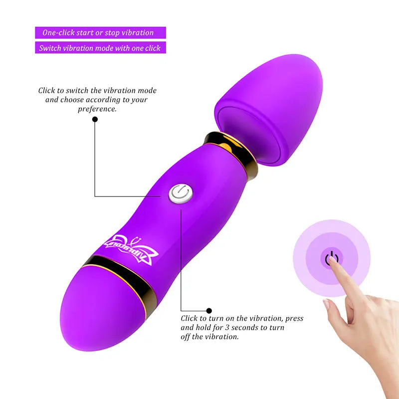 Female Vibrator G-Spot Vibrators For Women AV Wand Sex Toy Dildos Portable Sex Toys Powerful Vibrator Mini Clitoral Stimulator