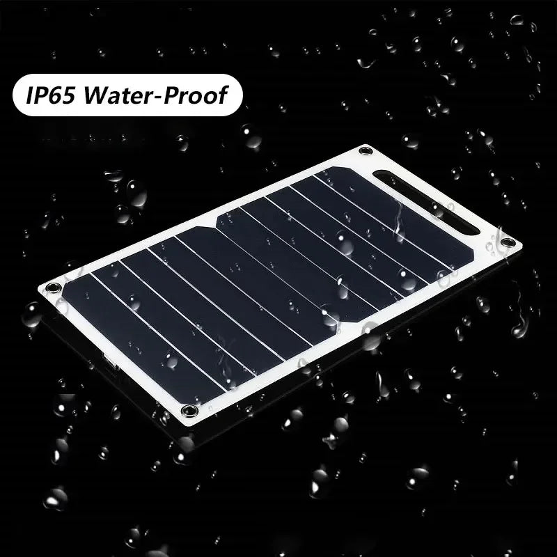 Panel solar de 30 W con USB, impermeable, para exteriores, senderismo y acampada, batería portátil, cargador de teléfono móvil, panel de carga de 6,8 V