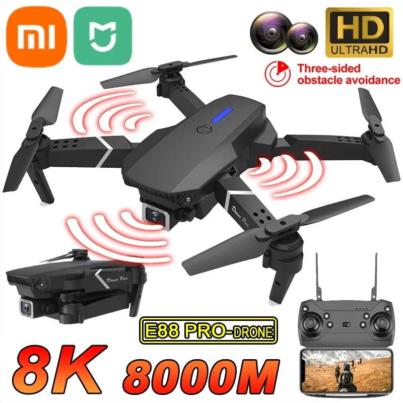 Xiaomi Mijia E88 Pro Drone 5G FPV With Wide Angle HD Camera Obstacle Avoidance Height Hold RC Foldable Drone for Adult Child Toy