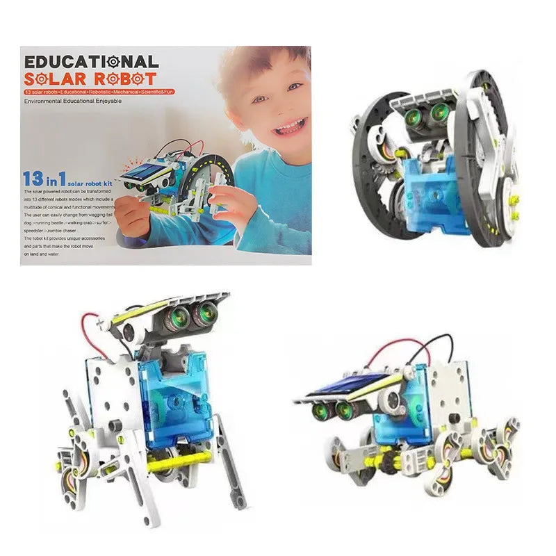 Kit de robot solar educativo STEM con 13 formas de transformación, juguetes científicos para niños, regalo escolar para niños