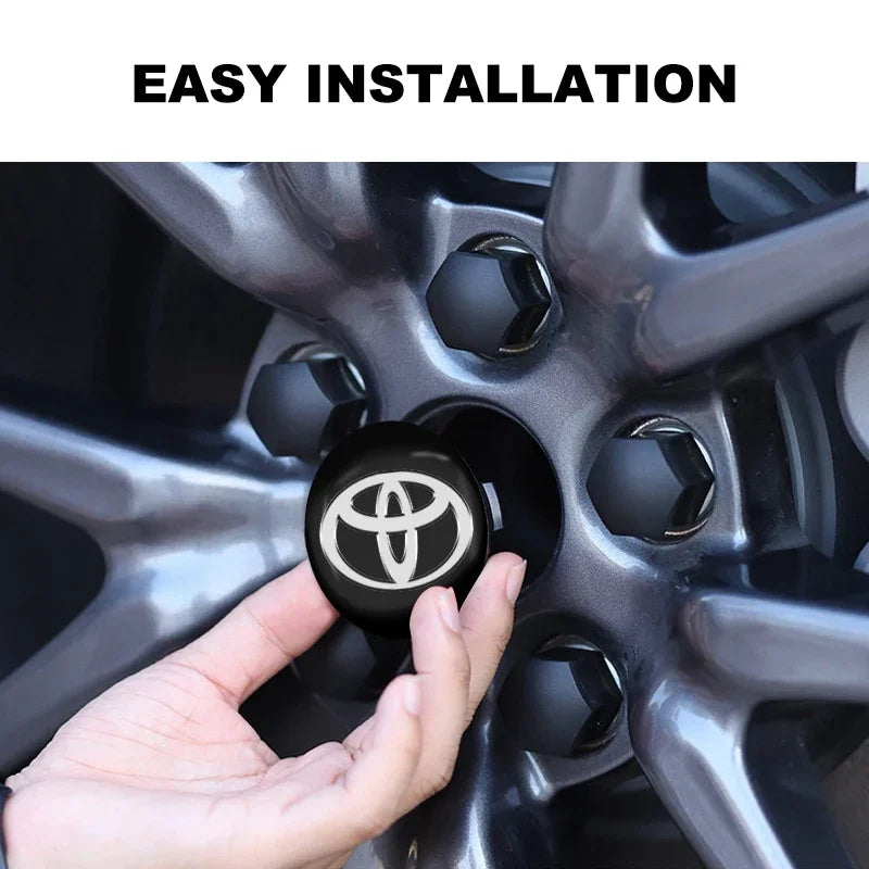 Car Goods 56mm Car Tyre Wheel Center Hub Cap Badge sticker For Toyota C-hr Prado Rav4 Yaris Hilux Prius Avensis Corolla Camry