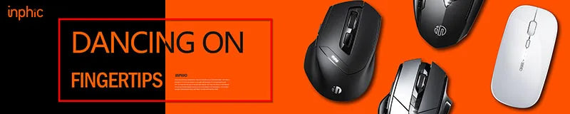 Ratón inalámbrico para juegos INPHIC IN9 con Bluetooth, tres modos, ergonómico, macro, RGB, para PUBG/LOL/CSGO, para escritorio, portátil, universal, 10 000 DPI