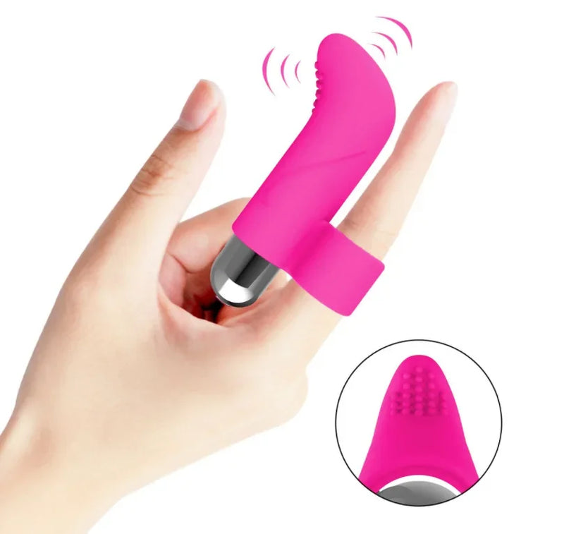 10 Modes Finger Vibrator Clitoris Massage G Spot Stimulation Rechargeable Vibrating Egg Sex Toys For Women Masturbation