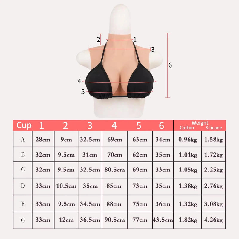 Cosplay Chest Silicone Breast Forms Huge Fake Boobs Transgender Drag Queen Shemale Crossdresser Artificial Breasts Shemale