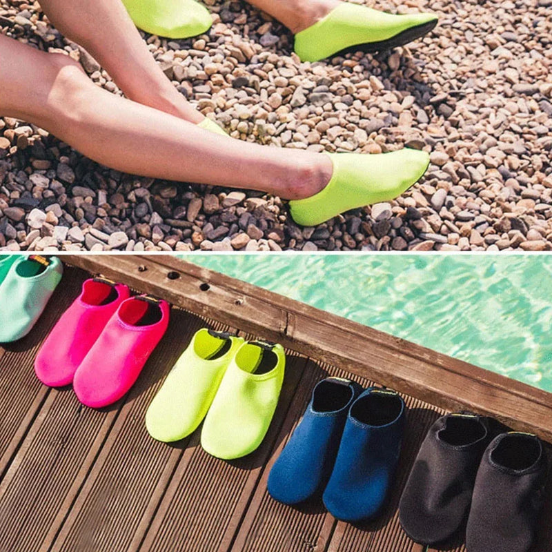 Zapatos de agua unisex, calcetines de buceo para natación, sandalias de playa de verano para agua, zapatos planos, zapatillas antideslizantes para playa, calcetines, zapatillas para mujeres y hombres