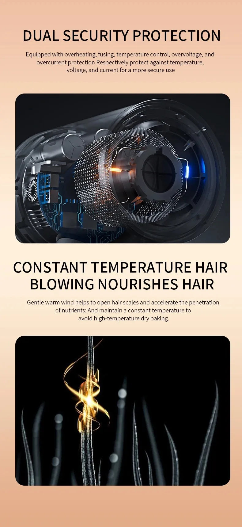 29 Seconds Quick Dry Hair Dryer High Speed Constant Temperature Electric Hair Brush 2000W Turbine Motor Dryer Free Shipping