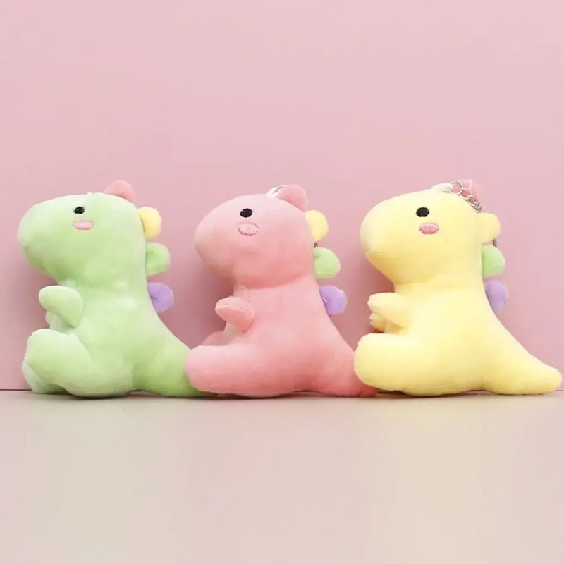 Precioso muñeco de peluche de dinosaurio súper suave, llavero de animal de peluche de dibujos animados para niños, muñeco de abrazo para bebé, almohada para dormir, decoración del hogar