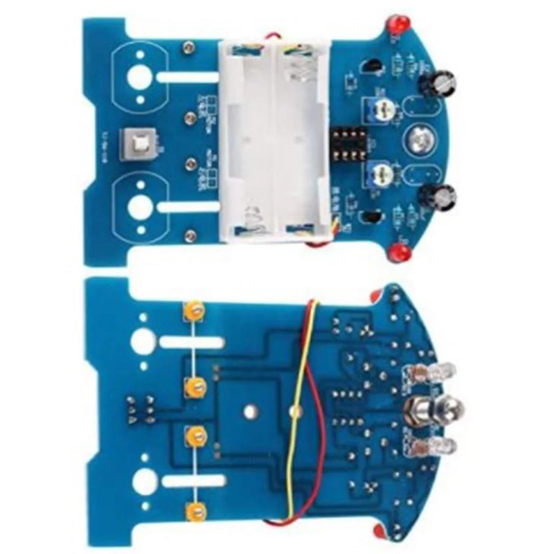 Kit de electrónica para hacer tú mismo en un coche inteligente, proyecto de soldadura, práctica de robot de seguimiento de línea para estudiantes de STEM, educación escolar