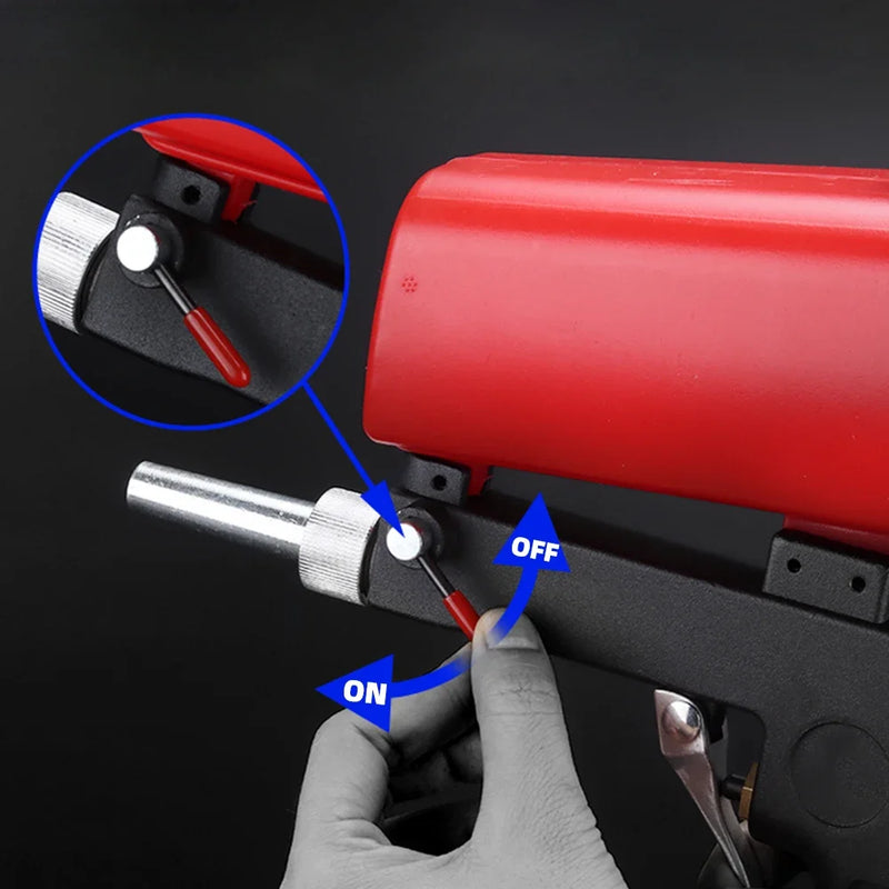 1/2/4PCS Adjustable Sandblasting Gun Sand Blaster Sand Blasting Machine Gravity Small Portable Handheld Pneumatic Blasting Gun