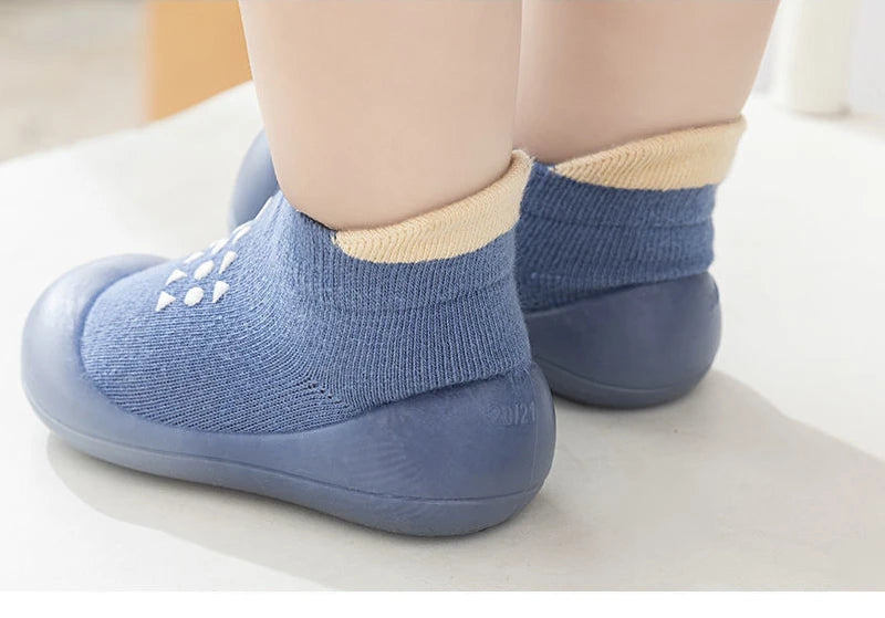 Baby Boy Girl First Walkers Children Sock Shoes Non-slip Floor Socks Kids Soft Rubber Sole Shoes Toddler Sock  Infant Booties