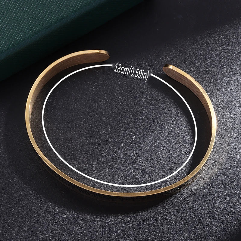 Brazaletes abiertos con versículo del Corán Ayatul Kursi islámico, brazalete musulmán de acero inoxidable para hombre, joyería de Alá con caligrafía árabe