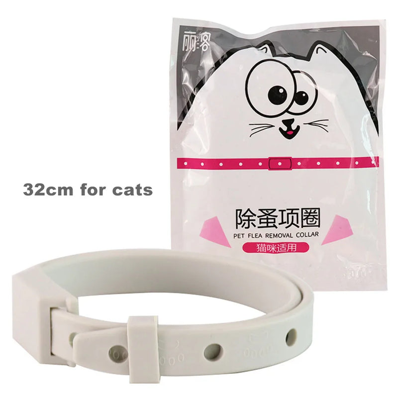 Collar antipulgas y garrapatas para gatos y perros pequeños, antiparasitario, protección de 8 meses, collar ajustable para cachorros y gatitos, accesorios para mascotas