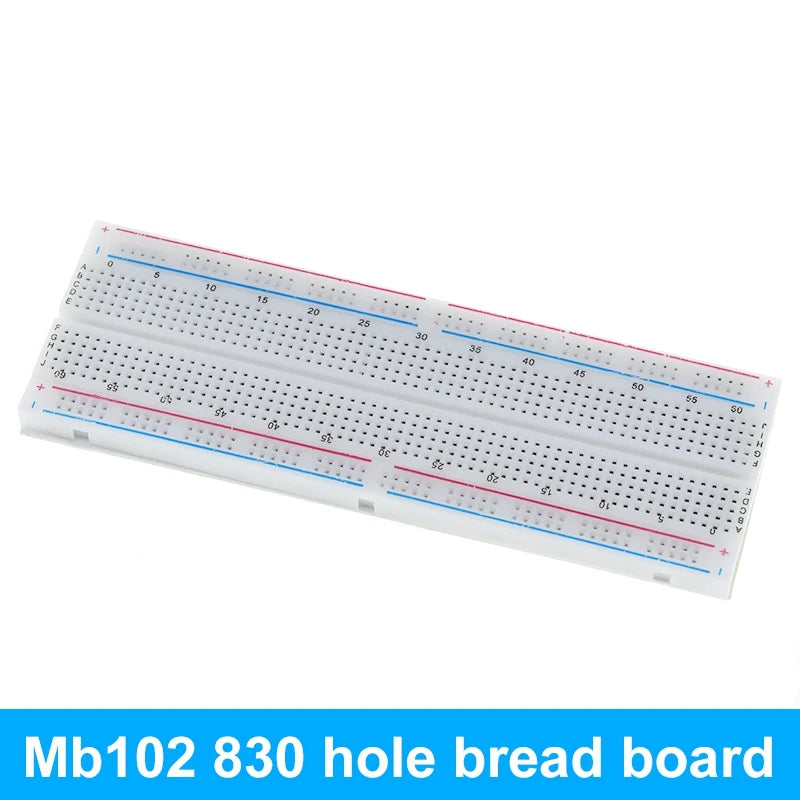 3.3V/5V MB102 Breadboard power module + 65 jumper wires + MB-102 830 points Prototype Bread board for arduino kit