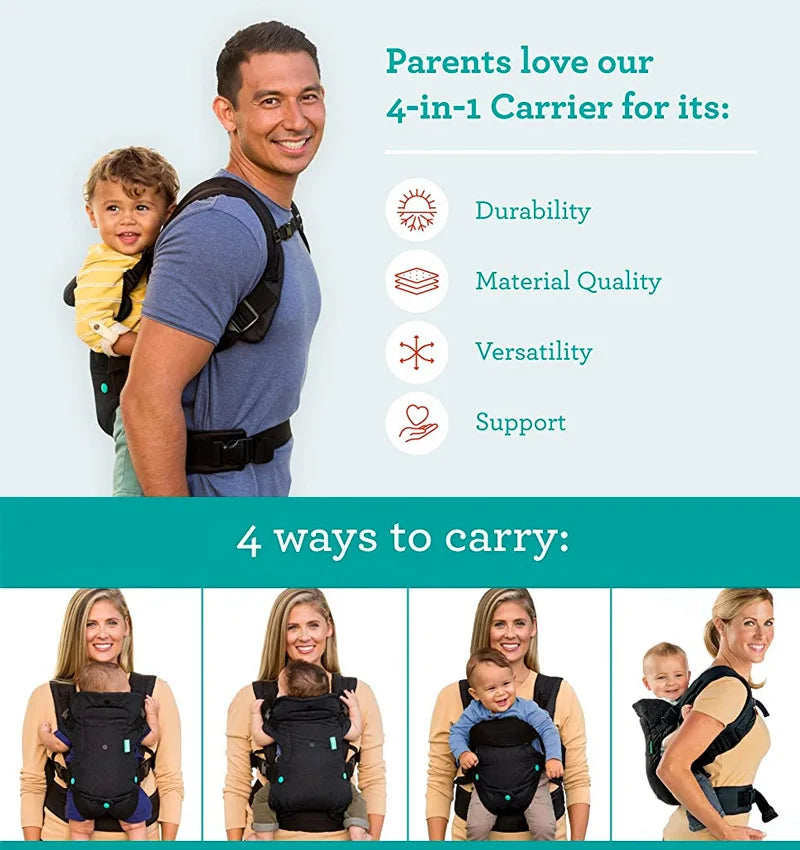 4 In 1 Multifunction Baby Carrier Front Facing Infant Sling Wrap Baby Kangaroo Bag Washable Lumbar Stool Baby Carrier Strap