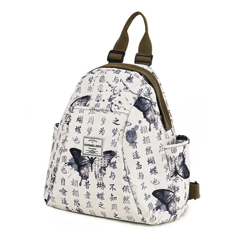 Mochila informal versátil de gran capacidad para mujer, de moda, estilo retro, ligera, estilo coreano para estudiantes