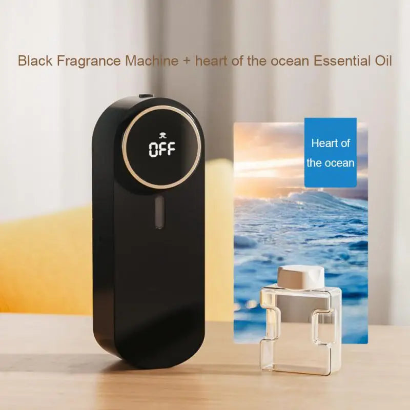 Reed Diffuser Sets USB Portable Air Purifiers Diffuser Screen Display Wall Mounted Room Fragrance Machine Essential Oil Diffuser