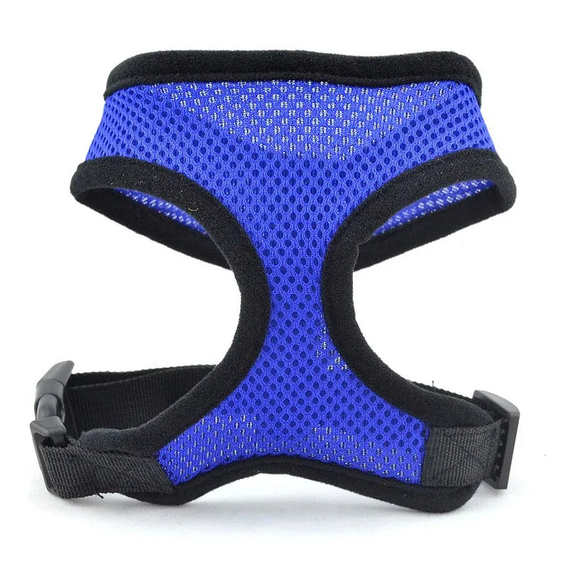 Dog Puppy Breathable Mesh Harness Vest Adjustable Chest Strap Leash Pet Supplies for Dogs Puppy Collar Cat Pet Dog Chest Strap