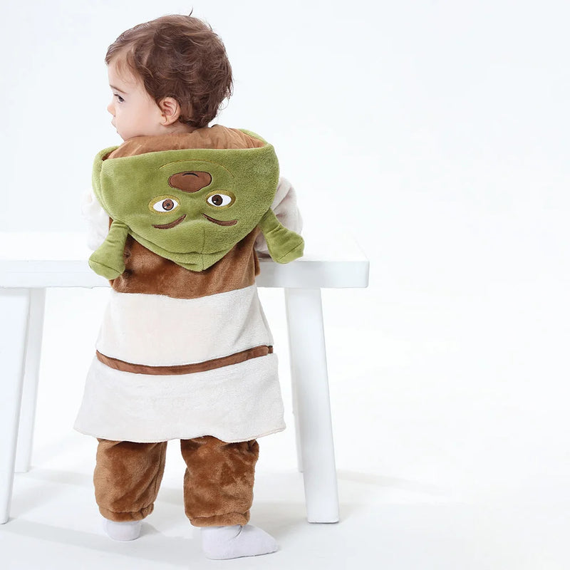 Ropa de bebé Sherk, mono de anime para niño y niña, pijama suave y cálido para festival, traje de Halloween para bebé, pijamas bonitos