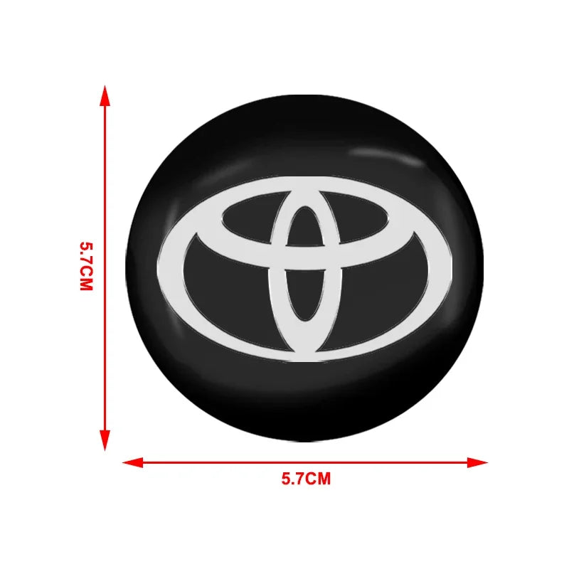 Car Goods 56mm Car Tyre Wheel Center Hub Cap Badge sticker For Toyota C-hr Prado Rav4 Yaris Hilux Prius Avensis Corolla Camry