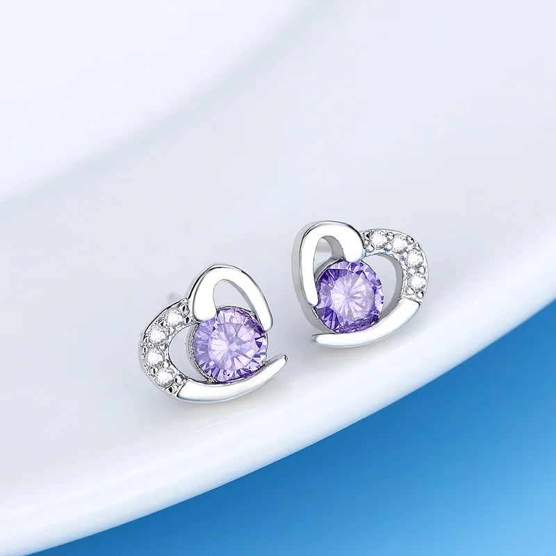 Pendientes de plata de ley 925 con circonitas de alta calidad para mujer, accesorios de joyería fina para bodas, regalo