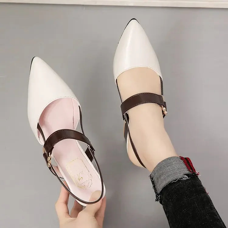 Elegant Women's Sandals Summer Casual Classic Office Chunky Heel Wedding Shoes Women Plus Pumps Shoes