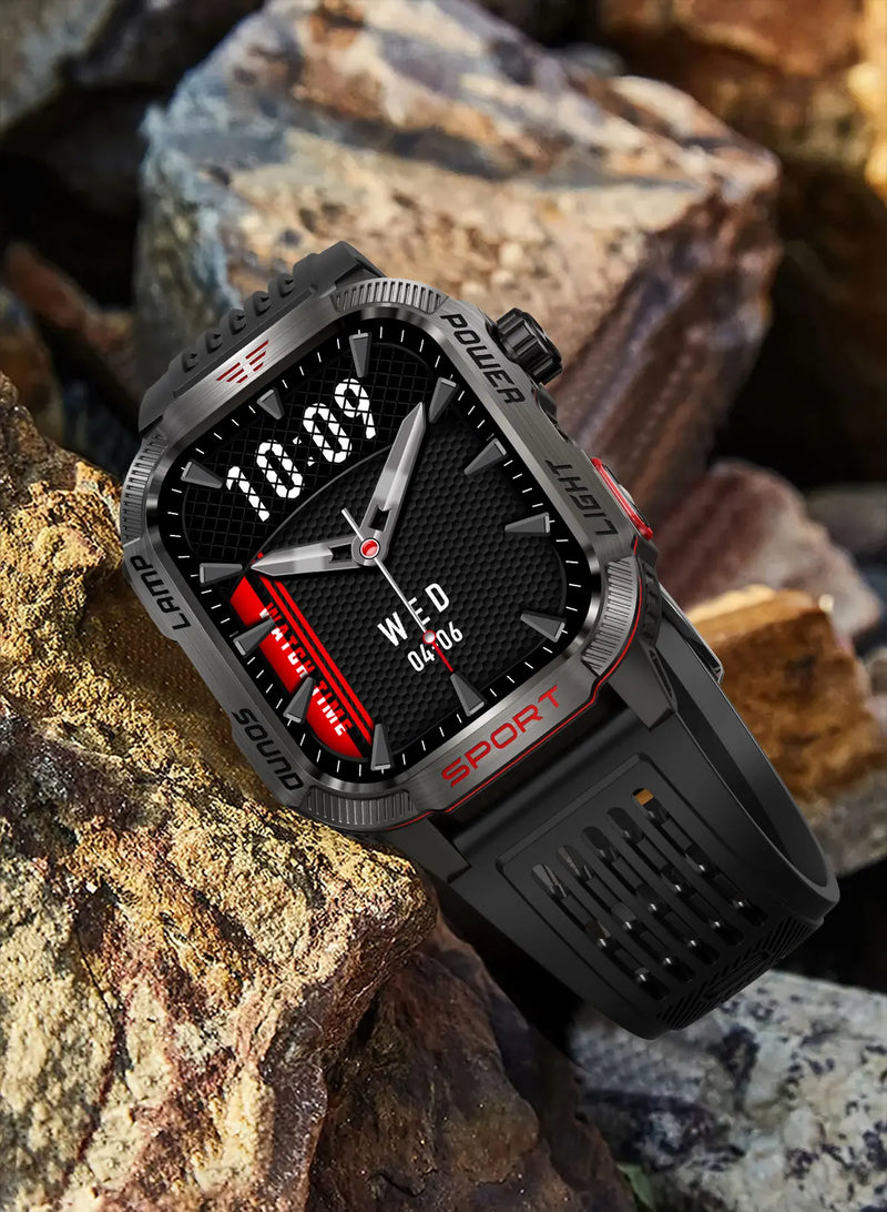 Reloj inteligente deportivo profesional para exteriores con GPS, nuevo reloj inteligente para hombre con control del ritmo cardíaco, llamadas por Bluetooth, resistente al agua hasta 3 ATM, para natación y fitness, 2024