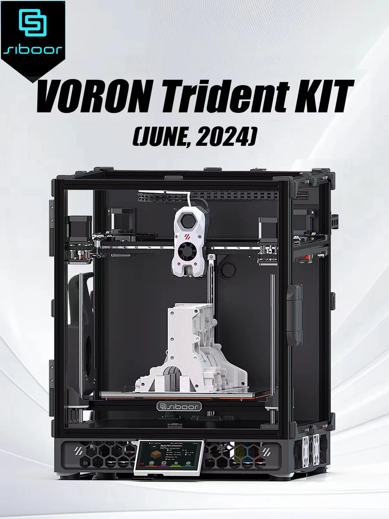 Voron Trident SIBOOR [junio de 2024] Impresora 3D CoreXY 4AWD con estructura de metal CNC, kits completos de impresora 3D DIY mejorada Stealthburner