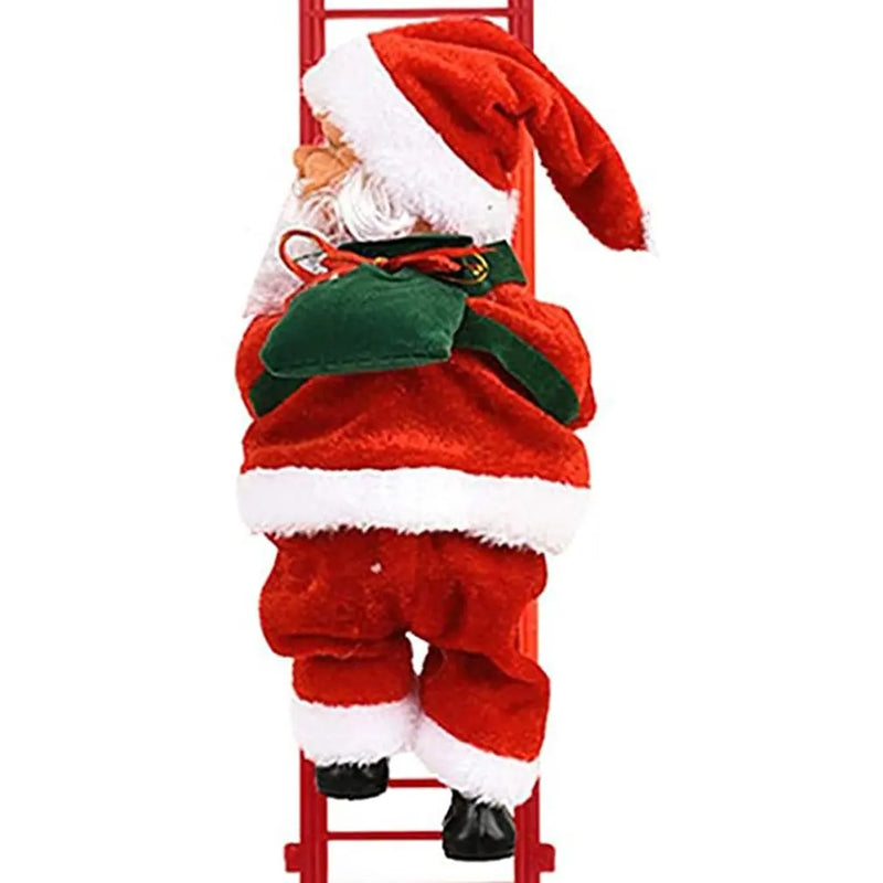 2024 Santa Claus Climbing Rope Electric Climbing Ladder Music Santa Claus Climbing Beads Santa Claus Music Electric Doll Decor